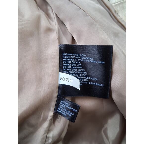 Y2k Vtg AR Bernardo Fashion Suede Womens size Medium Stitch Hippie Grunge Blazer - Picture 14 of 15